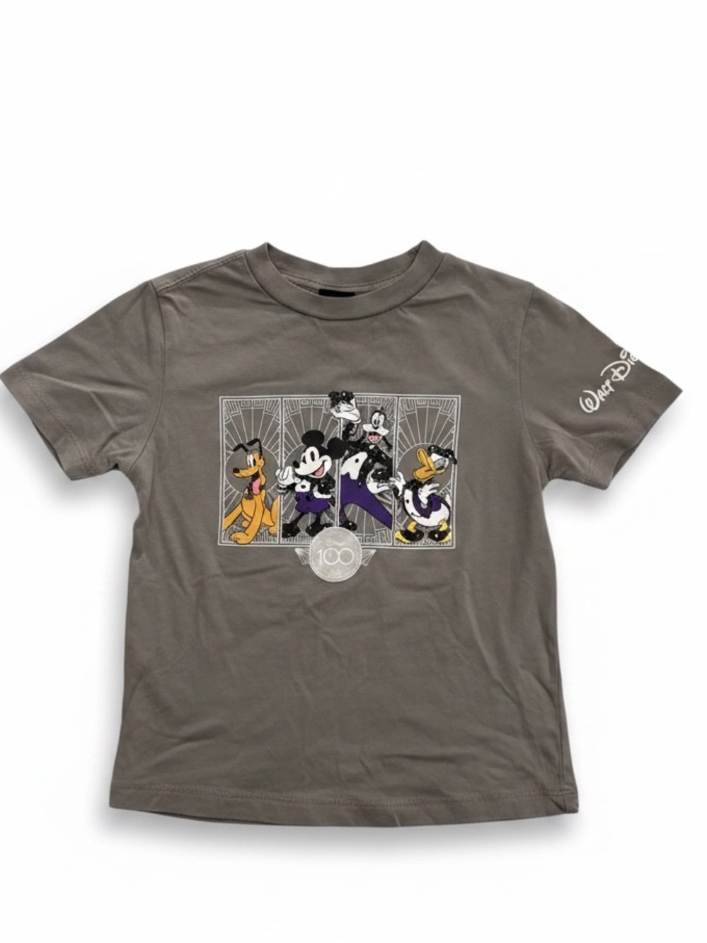 Disney Gray Mickey & Friends Short Sleeve Tee